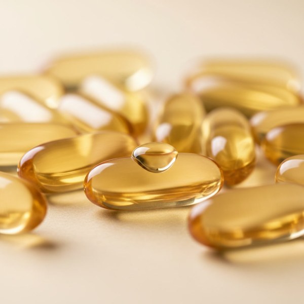 Cápsulas ámbar de vitamina E